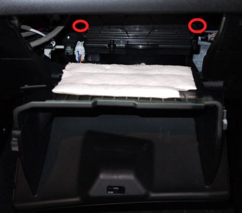 Remove honda fit glove box #2