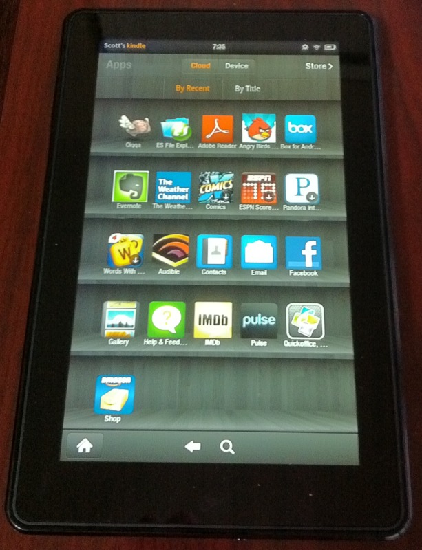 My Kindle Fire!  Scott'Soapbox